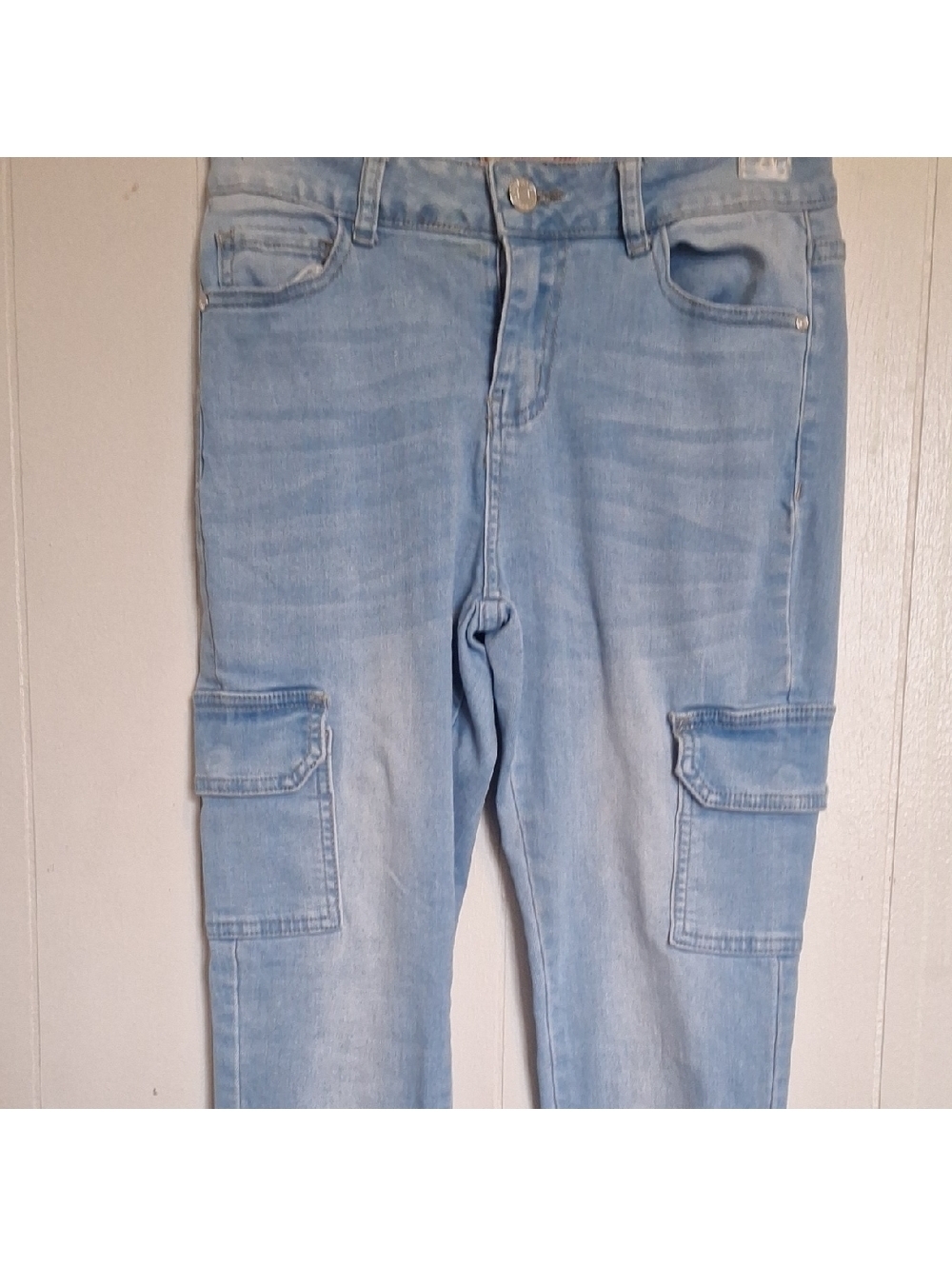 Light Blue Cargo Jeans